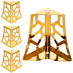 4 Pcs Dresser Iron Sofa Couch Feet Dresser Metal Short Table Cabinet Furniture Support Foot