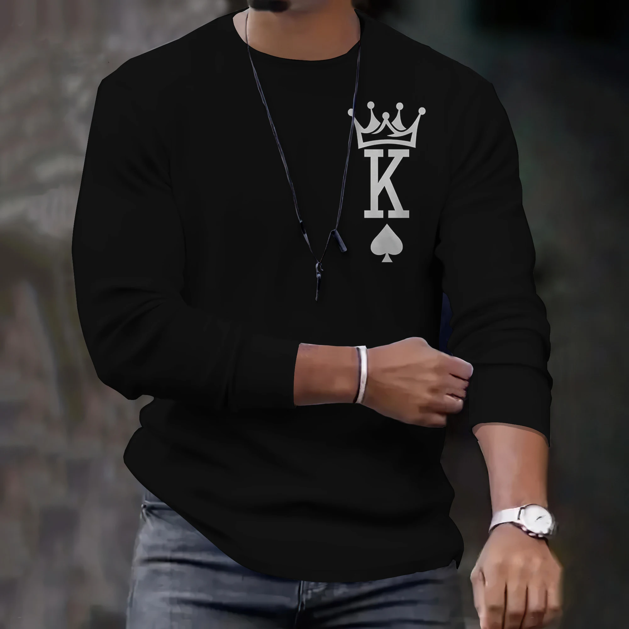 3D Print Long Sleeve T Shirt Streetwear Hip Hop Tops