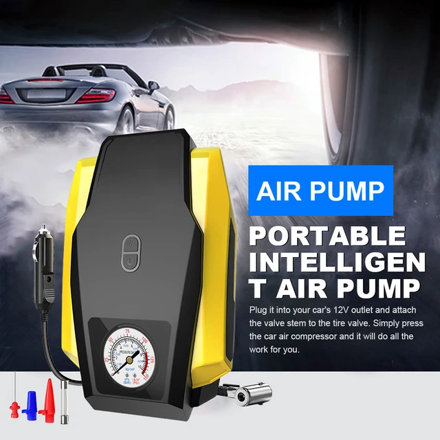 12V Auto Luft kompressor Pumpe digitale Reifen Luft injektor