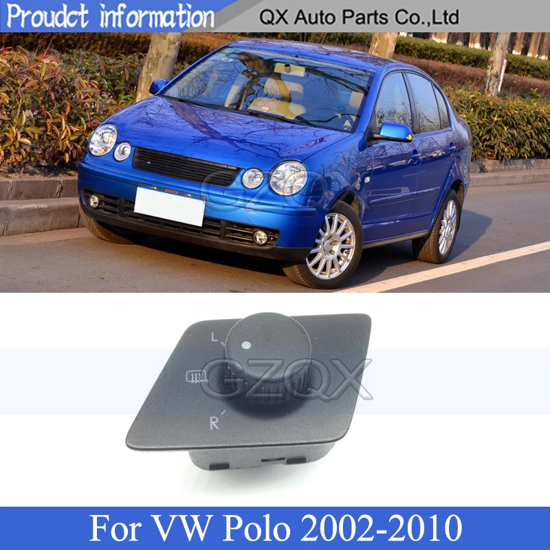 

CAPQX для Volkswagen / VW Polo 2002-2009 Зеркало заднего вида Ручка регулировки зеркало заднего вида отражатель Управление кнопочный переключатель