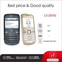 Original C3-00 C3 (2010) Mobile Cell Phone Russian Arabic Hebrew English Keyboard Made in Finland Unlocked