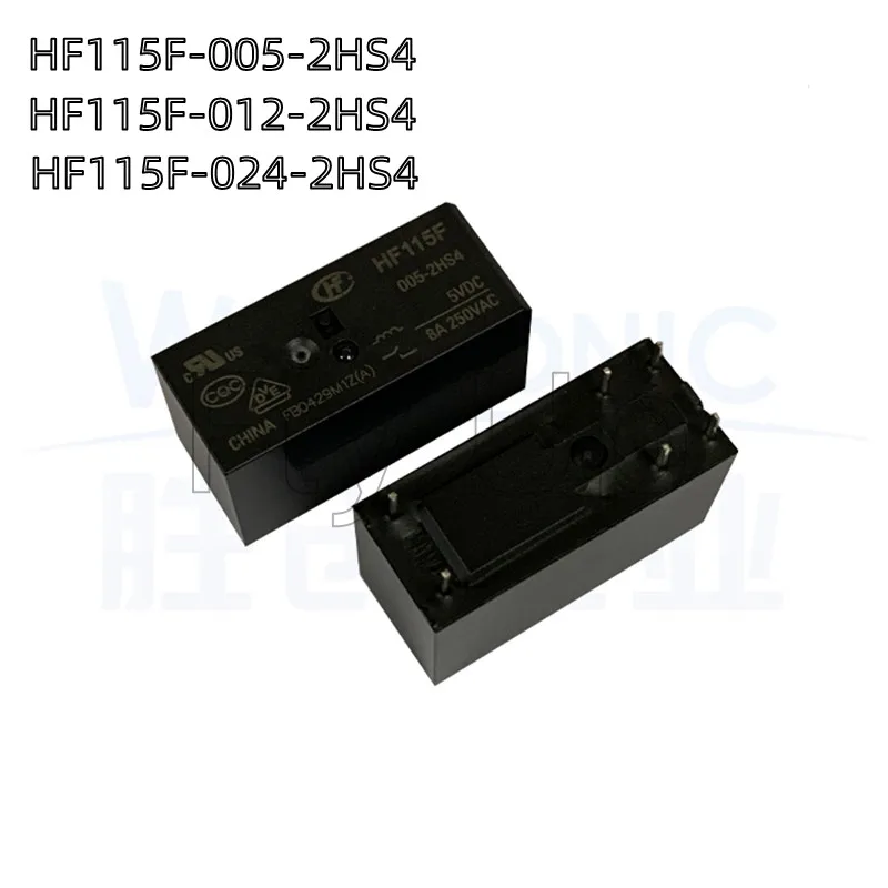 100% оригинальный новый для HONGFA/HF HF115F JQX-115F-012-2HS4 8A250vac 6 контактов 12VDC реле мощности