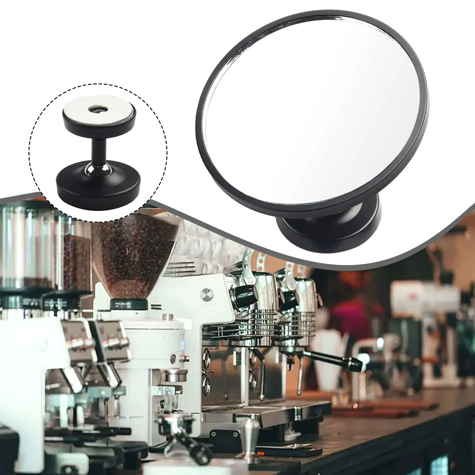 

Magnetic Shot Mirror For Portafilter Easy And Quick Setup HD Reflective Glass Exquisite Espresso Experience