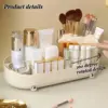Cosmetic Desktop Storage Box Makeup Organizer 360 Degree Rotating Perfume Organizer Large Capacity Makeup Brush Holder 4