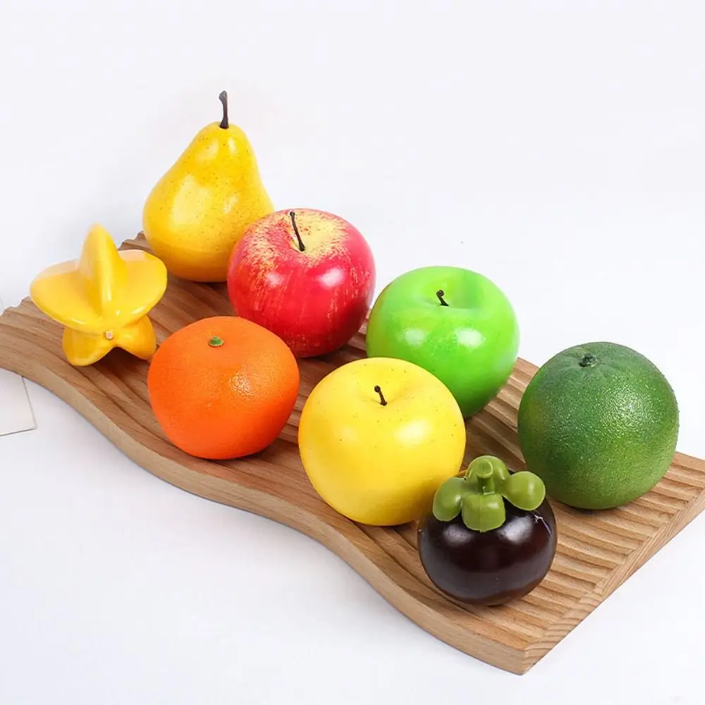 

Миниатюрная имитация фруктов, высокое качество, 5 стилей, яблоки, персик, фотография, имитация фруктов, украшение