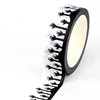 2024 NEW 1PC 10M Decor Halloween Holiday Ghosts Skull BW Washi Tape Set for Scrapbooking Journaling Masking Tape Cute Stationery 6