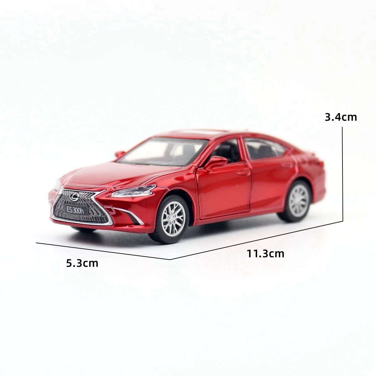 1/43 Lexus ES300h Toy Car Diecast Miniature Metal Model Pull Back Doors Openable Educational Collection Gift for Kid Match Box 6