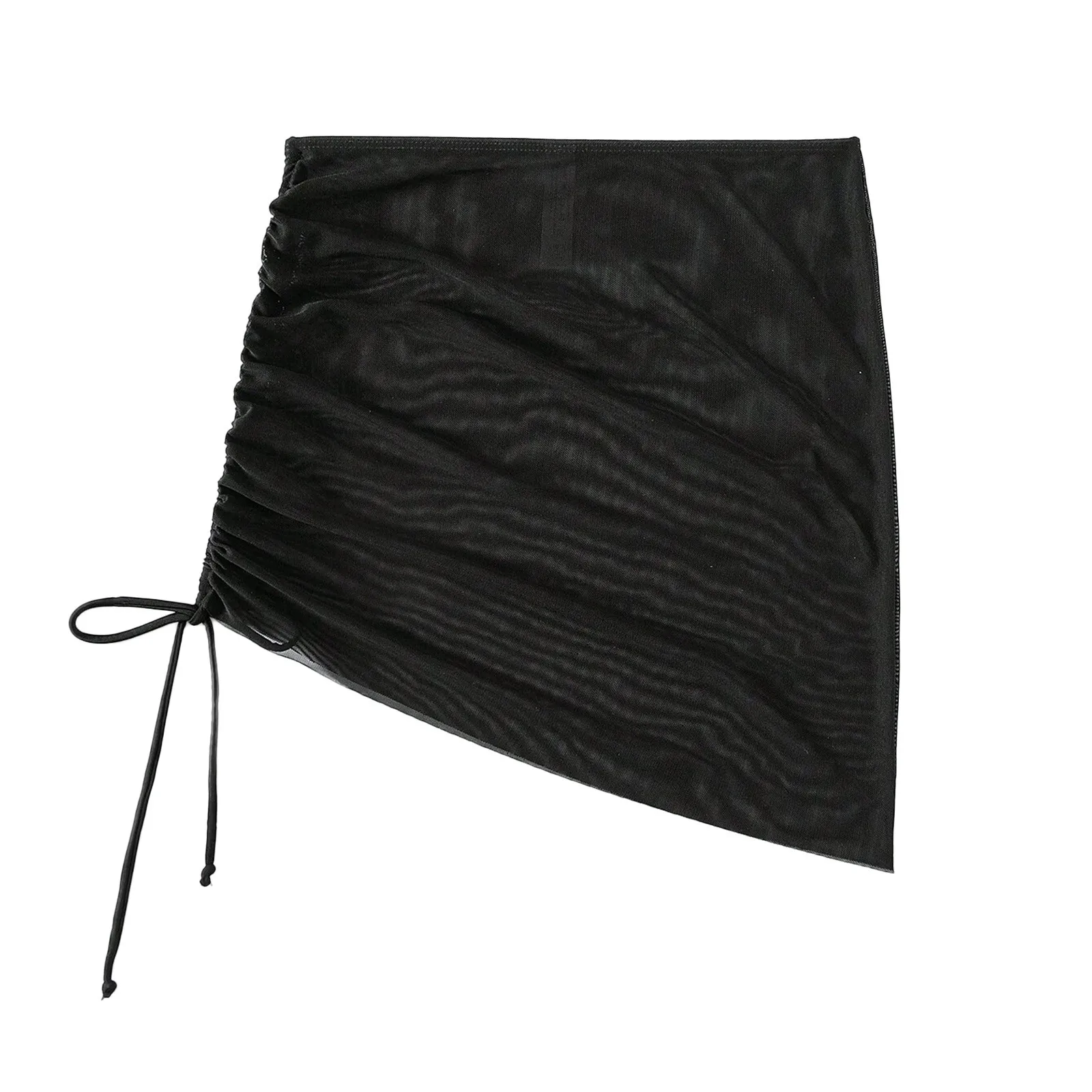 Shirring Bikini Cover Ups for Women Short Skirt Summer Sun Protection Sarong Bikini Beach Dress Brazilian Sarong Beachwear swimsuit cover up swimsuit coverup beach dress set beach evening dress