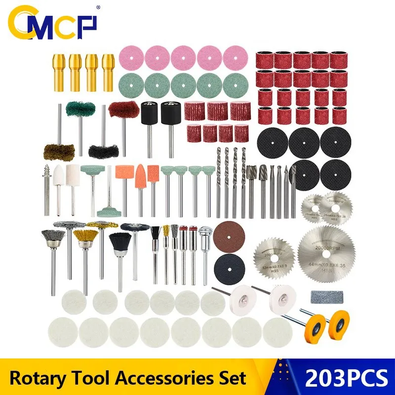 CMCP Rotary Tool Accessories Kit Sanding Band, Sandpaper,Metal Cutting