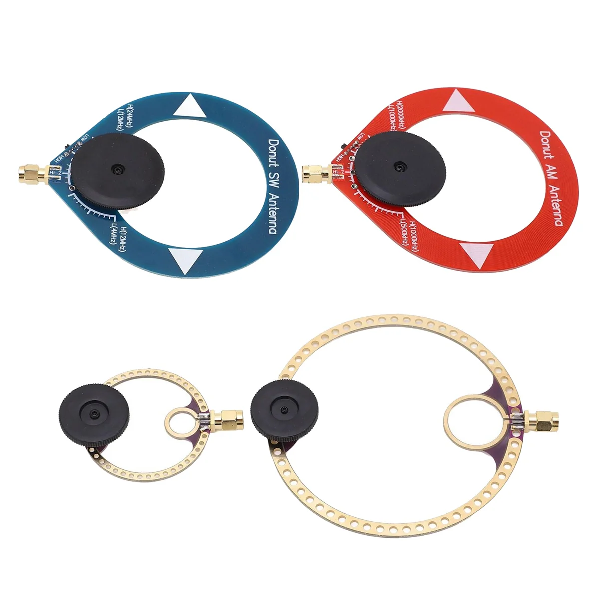 Hot sale Donut Short and Medium Wave Antenna AM MW/SW Antenna Mini Loop Multi-Function 4-Piece Set for FM SW Radios