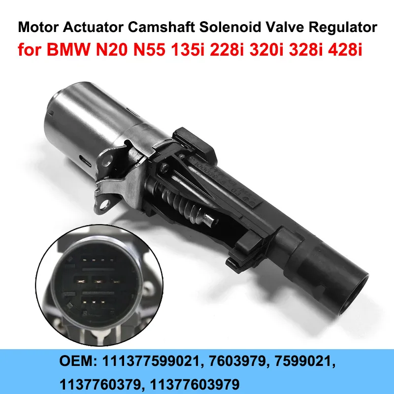 Camshaft Solenoid Valve Motor Actuator 1pc for BMW N20 N55
