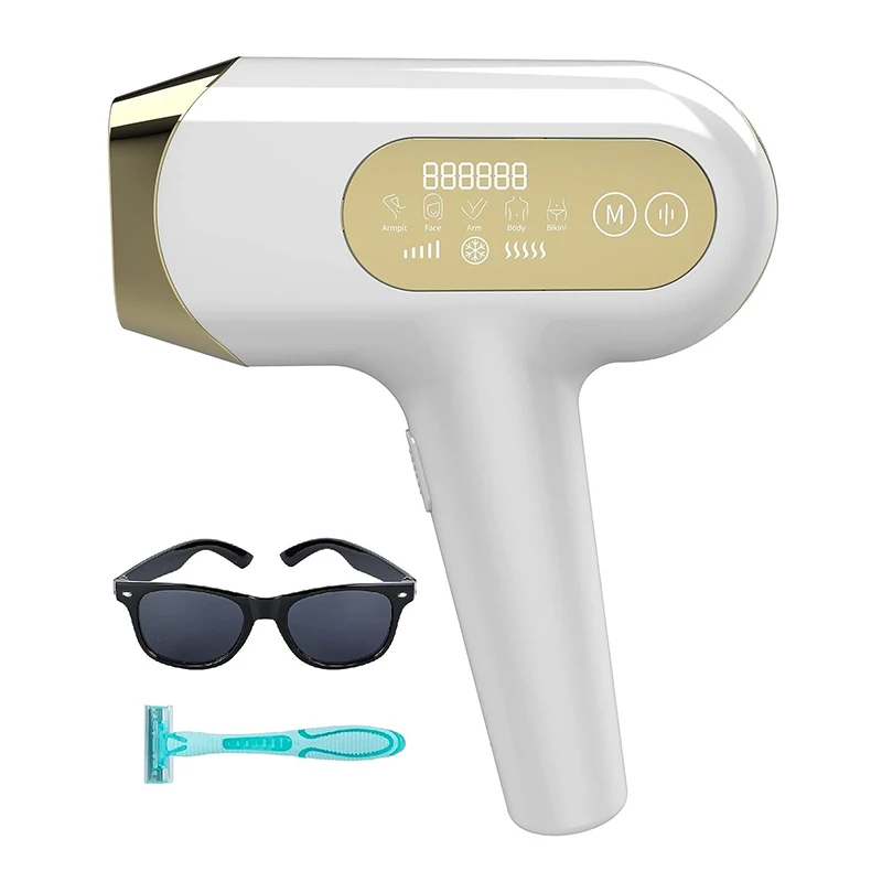 

Laser Epilator IPL Hair Removal Photoepilator Ice Depilation 999999 Flashes Permanent Painless Shaving Electric Depilador Device