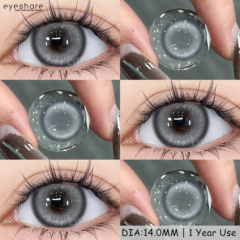EYESHARE Anime Cosplay Farbkontaktlinsen 2PCS Farbige Kontaktlinsen 1 Jahr Objektiv Party Niedliche Augenlinsen Halloween Kontaktlinse – Detail 20
