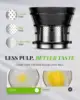 Press Juicer Machines, 5.3" Extra Feed Chute Masticating Juicer Fit Whole Vegetable and Fruit, Self Feeding Slow Pure Juicer Eas 5
