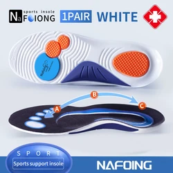 Enhanced Athletic Comfort Insoles - Shock Absorption, Breathable Cushioning, and Deodorizing Features for Men and Women (WHITE)
