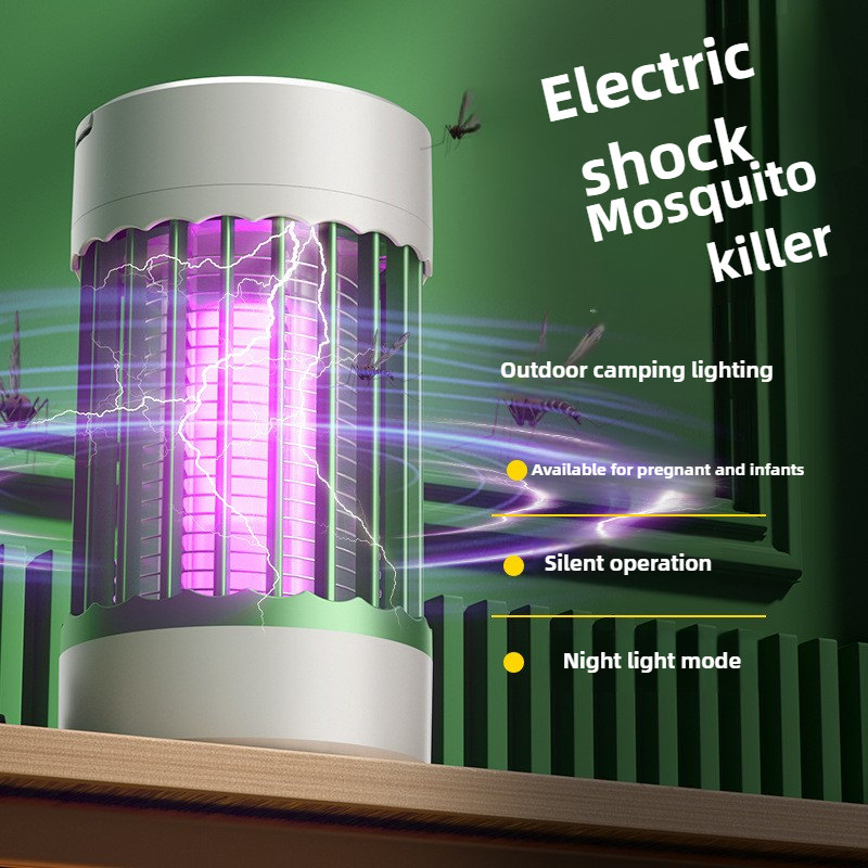 Electric Shock Mosquito Killer Lamp UV Light USB Anti Mosquito Trap For Bedroom Outdoor Camping Use Kills Moths Wasps Gnats