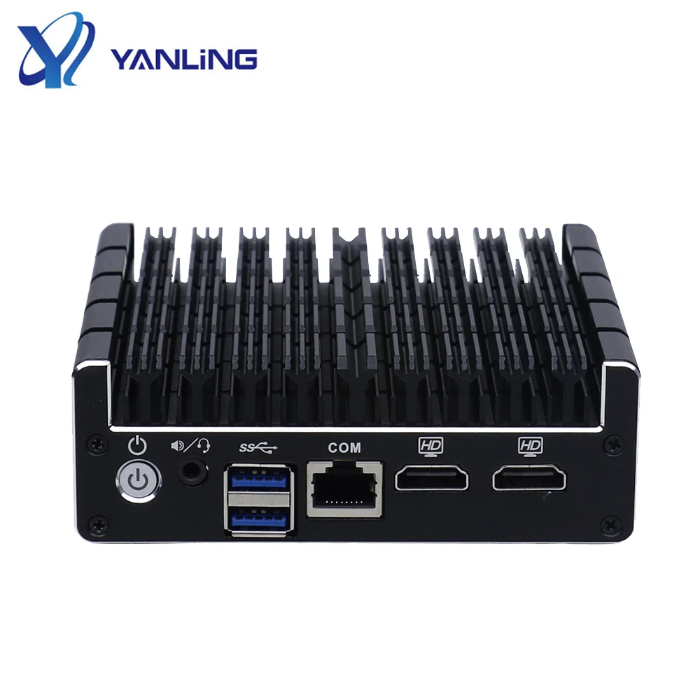 팬리스 미니 데스크탑 PC Pfsense 방화벽 Nuc 컴퓨터 4개의 1000M LAN 포트 탑재 Ubuntu Win10 산업용 방화벽 재고 있음