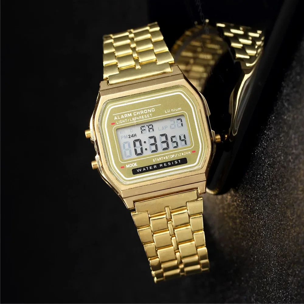 Moda digital rel&oacute;gios masculinos link pulseira rel&oacute;gio de pulso banda neg&oacute;cios eletr&ocirc;nico masculino rel&oacute;gio reloj hombre