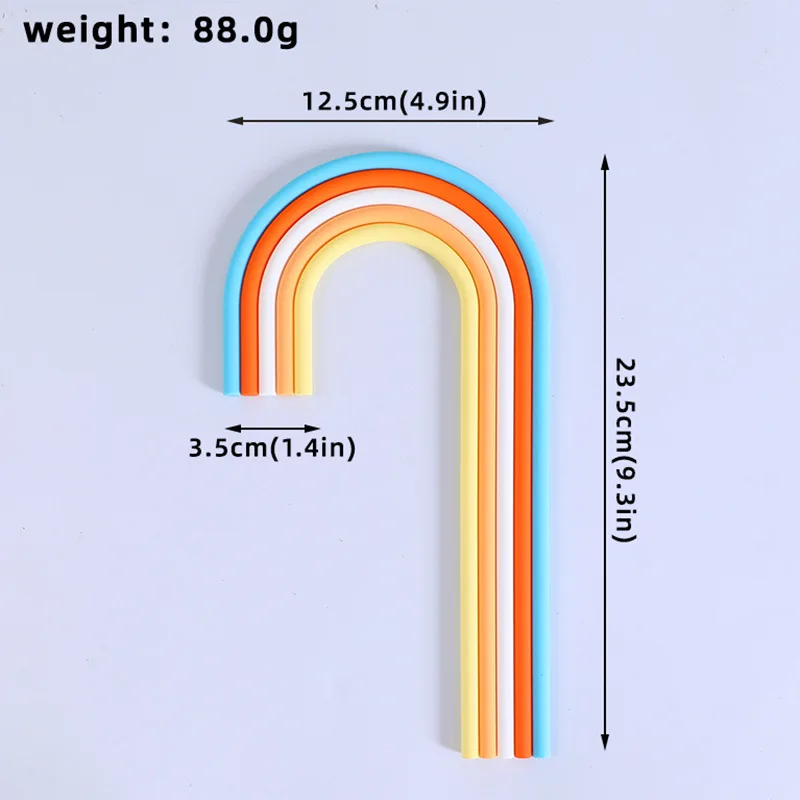 Colorful Rainbow Cake Toppers for Weddings, Baby Showers, and Birthday Parties