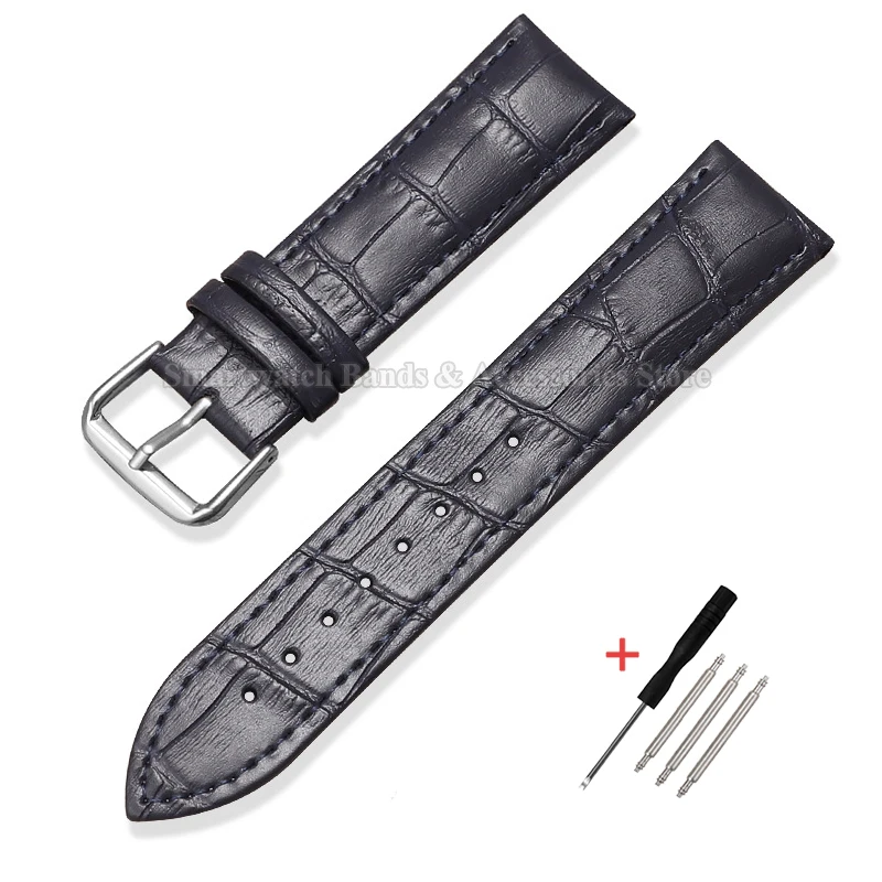Calfskin Leather Strap with Slub Pattern - Universal Wristband in Multiple Sizes