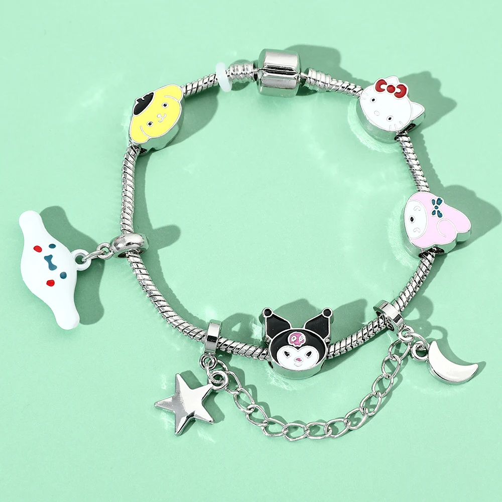 1pc Hello Kitty Charms Beads Bracelet/Bangle, Cute Accessories For Girls