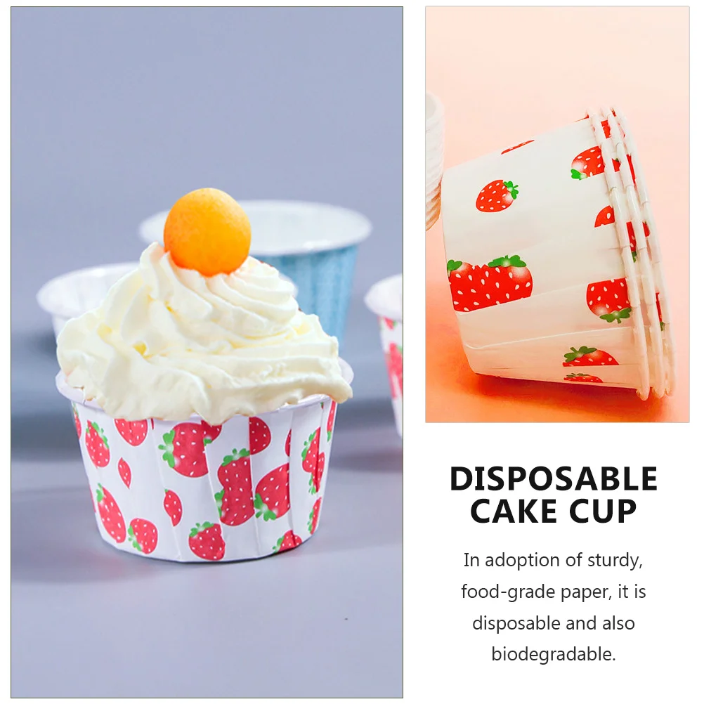 100Pcs Disposable Cupcake Cases Paper Cupcake Holders Baking Cups Muffin Cups