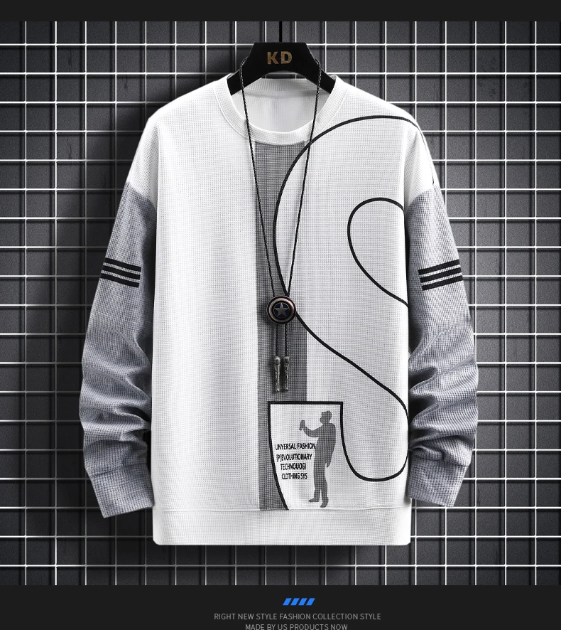 Title 9, Erkek Spor Yuvarlak Yaka Uzun Kollu Kazak Takım...