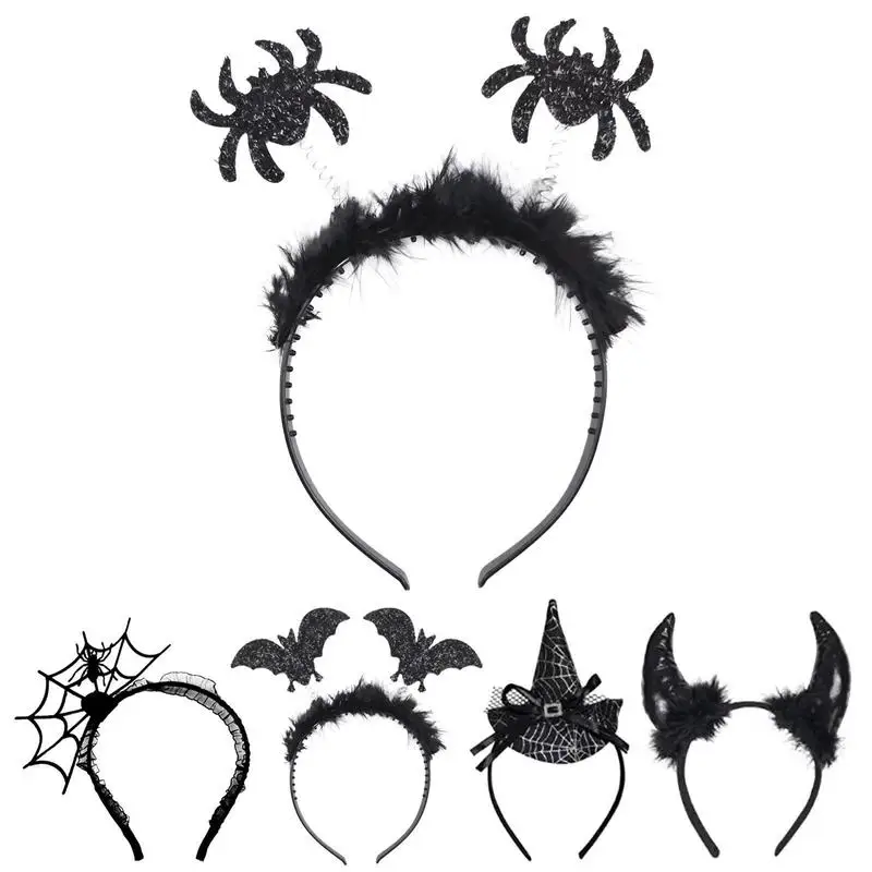Halloween Ghost Headband Ghost Costume Girls Halloween Headband Elastic Spider Halloween Costume Fasce Di Halloween