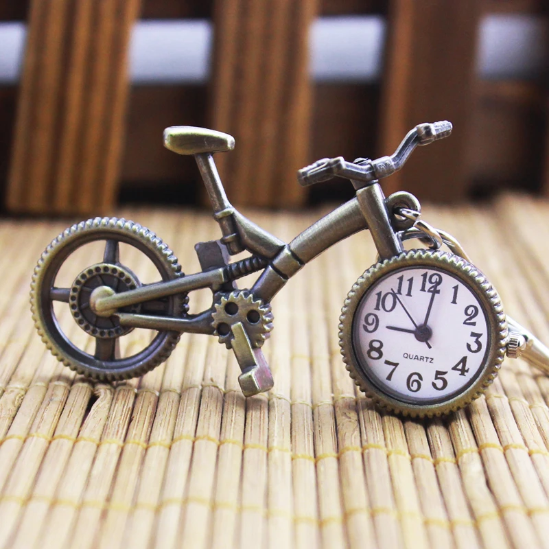 

2024 fashion bike watches Office Decorations Retro Stand clock Keychain pocket watches personality necklace Widgets cool watches