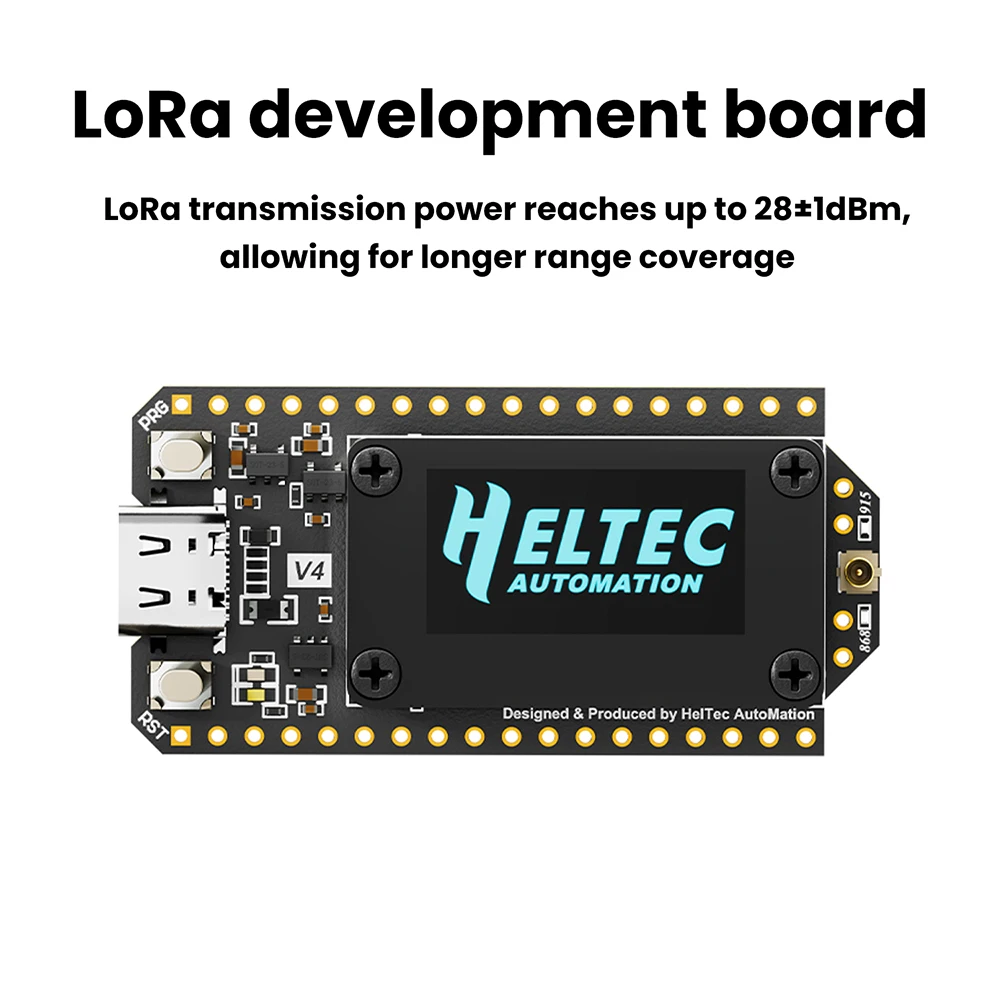 Enhanced Solar Powered Mesh Network Development Board with OLED Display and Low Power Capabilities