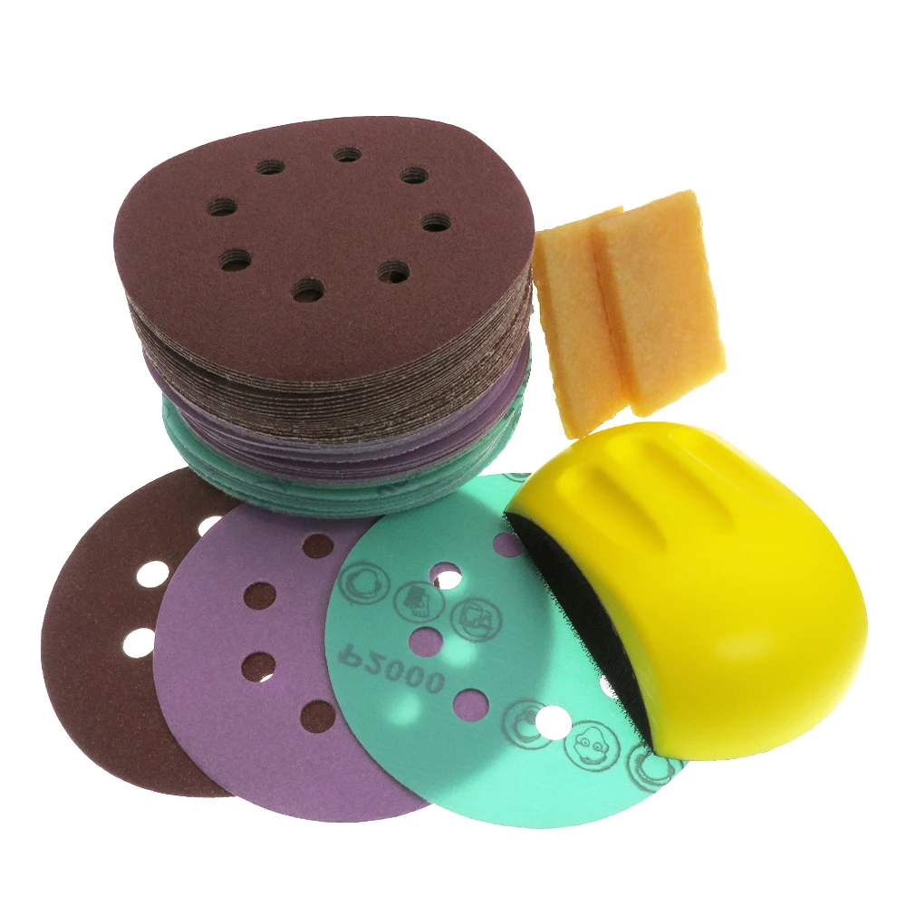 78PcsHandSandingBlockwithEraserBeltcleanerMouseHookBacking