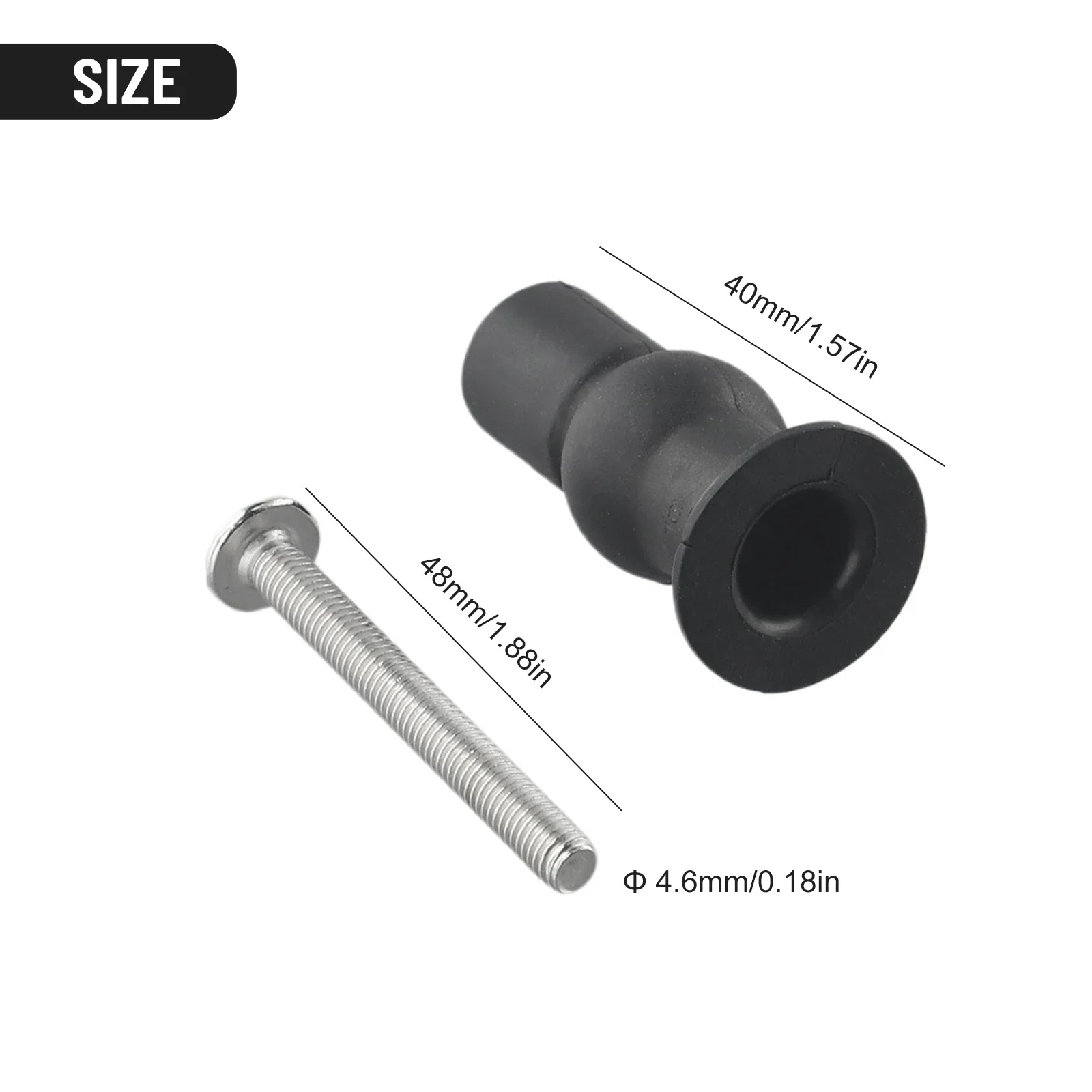 Fixings Expansion Nut Screw For Toilet Seat Top Fix Seat Hinge Hole Rubber Back To Wall Universal Closestool Part 48x4.6mm toilet seat accessories