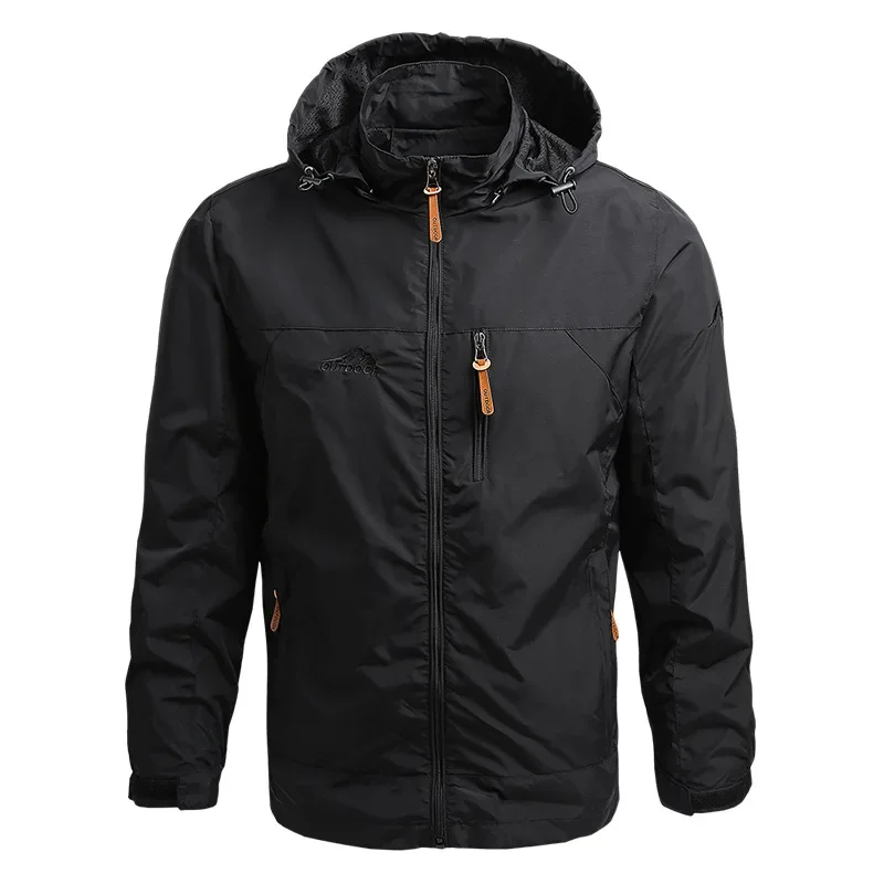 Men Windbreaker Retro Field Jackets Outerwear Mens Tactical Waterproof Pilot Coat Hoodie Men Hunting Army Clothes