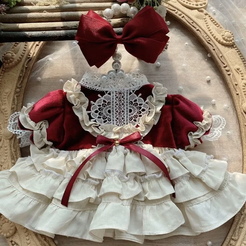 20CM cotton doll skirt velvet skirt set baby clothes 2