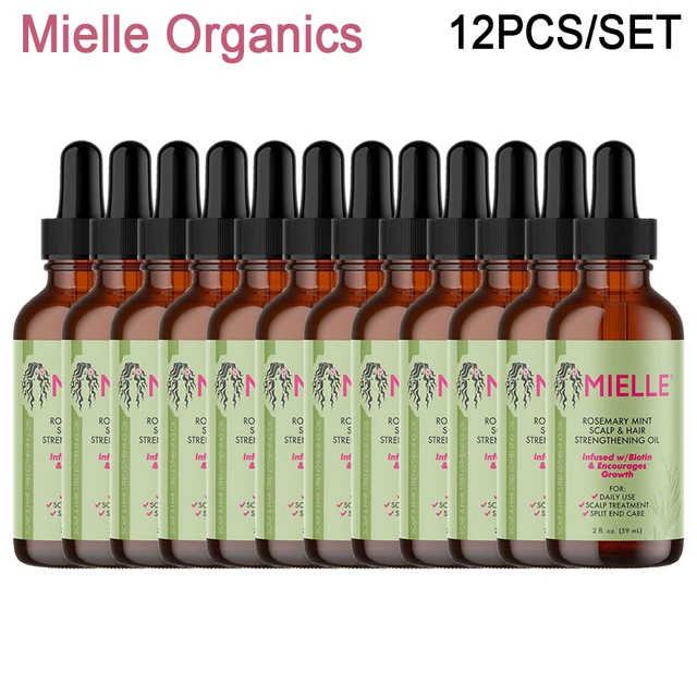 Mielle Organics Rosemary Mint Scalp & Hair Strengthening Oil Infused (Pack  of 2)