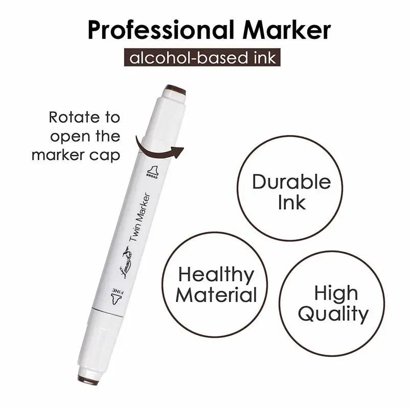 12/24/36Colors Marker Skin Tones Set Art Markers Pen Artist Dual Headed Alcohol Based ink Manga Brush Pen For Coloring TOUCHFIVE marker pens,color marker pens,permanent marker,permanent markers,paint marker pen,markers pen,marker pen,art marker pens,art markers,paint marker pens