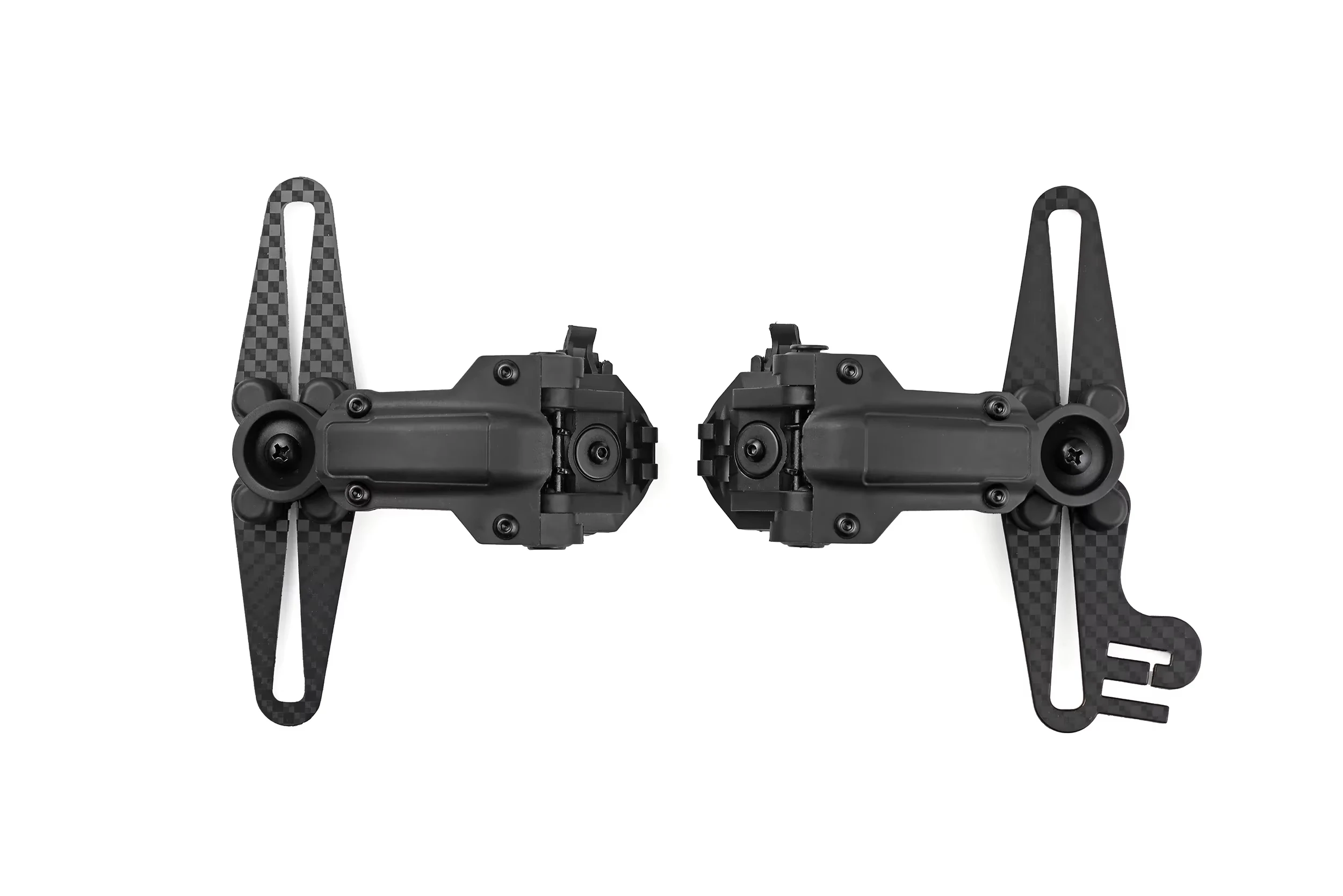Tactical Shooting Noise Reduction Headset Adapter Carbon Fiber Material Compatible with COMTAC II III Gunfighter Headsets