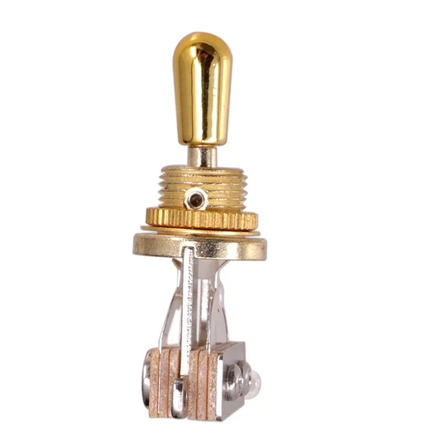 1-5PCS 3 Way Short Straight Guitar Toggle Switch Pickup Selector with Brass Hat for Les Paul LP SG Electric Guitars Accessories 5