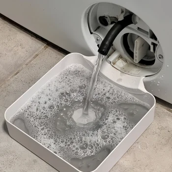 1 Washing Machine Drain Water Collection Tray, No Overflow, Lint Filter and Foreign Object Collection Drip Tray, Clean Laundry Room Water Collection Box 1