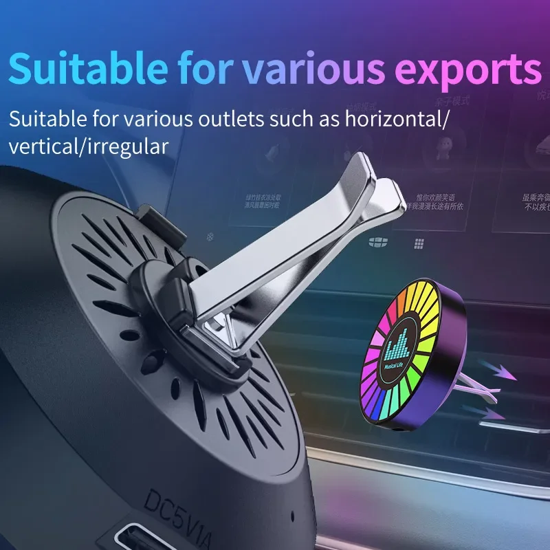 Car Air Freshener LED Aroma RGB