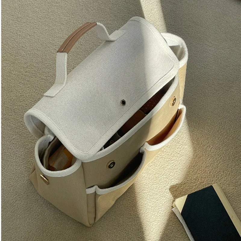 Colored Mommy Handbag with Large Capacity Minimalist Outgoing Style Lightweight Diagonal Straddle Maternal Infant Bag 2024 3