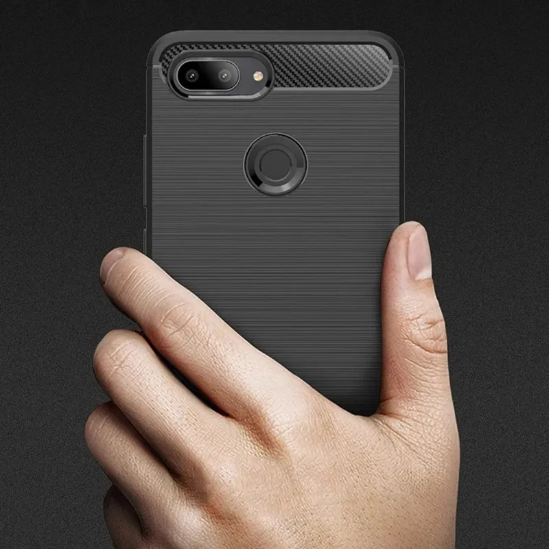 For Xiaomi Mi 8lite mi8 lite mi8lite Shockproof Silicone Case Luxury Carbon Fiber Cover for xiaomi 8 lite 8lite Soft Matte Cases