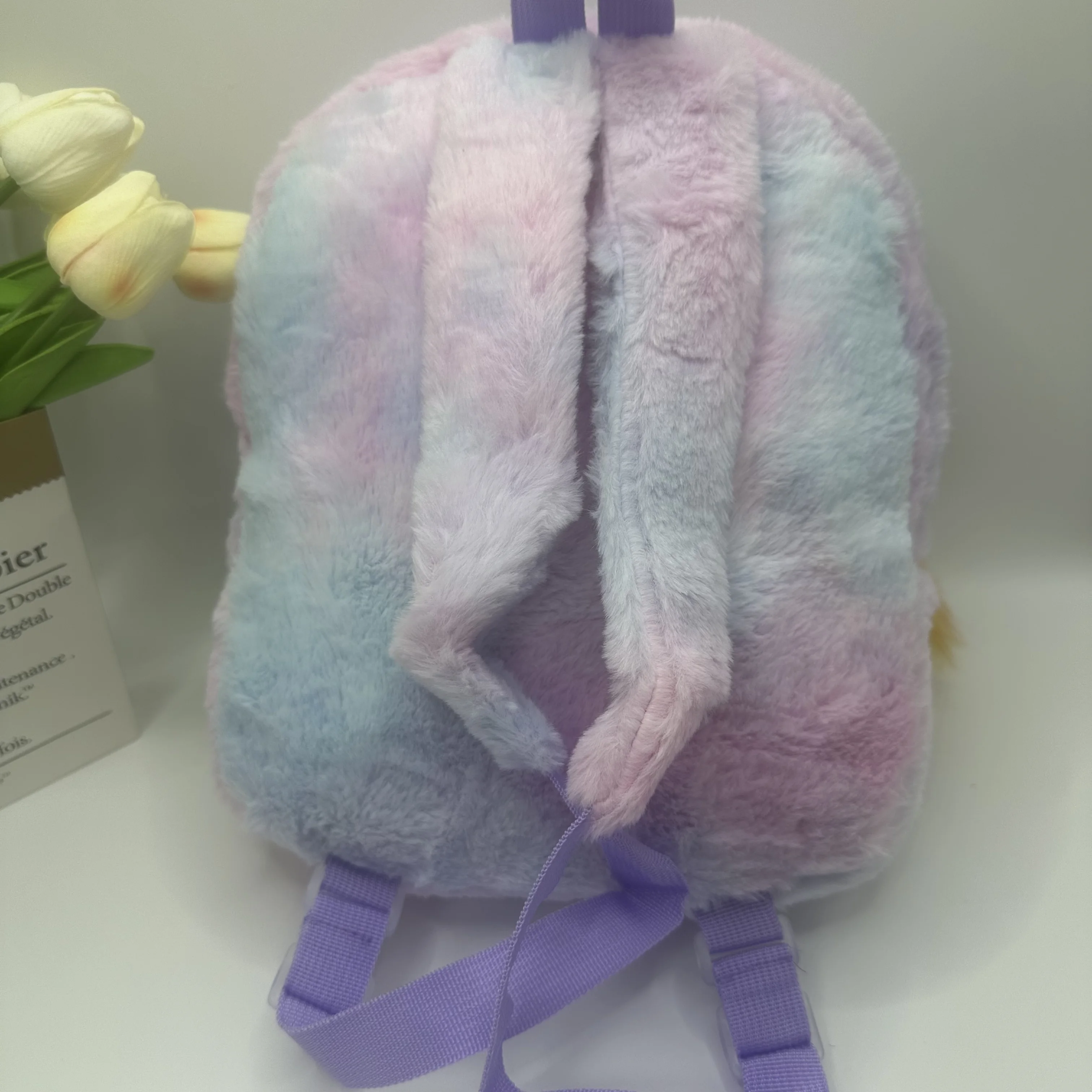Unicorn Backpack Personalized Tie Dyed Plush Book Bag Cute Wings Girl Bag Children's Day Gift Birthday Gift 5