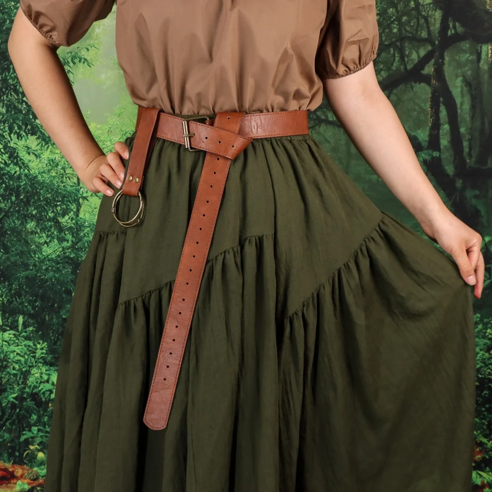 3PC/2PC/1PC Viking mittelalterliches Kunstleder einfacher Taillengürtel Scheide, Renaissance Ritter Rollenspielzubehör – Detail 14