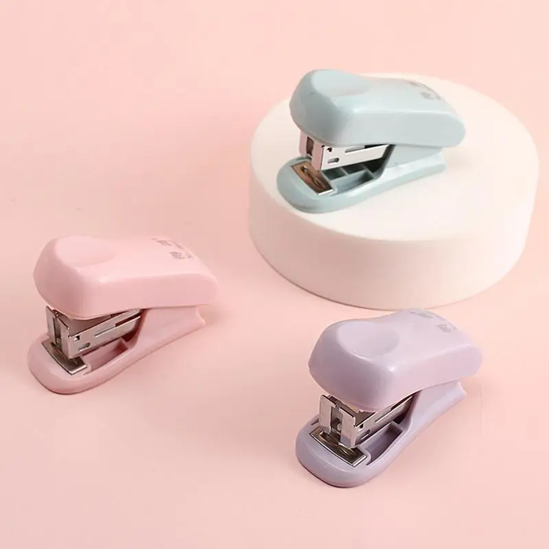 Mini Stapler With Staple Handheld Desk Stapler Reduced Effort Stapler Includes Built-in Staple Remover & 400 PCS Staple For
