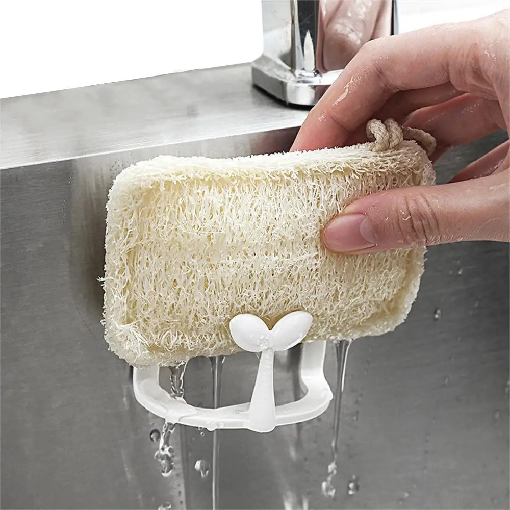 Simple Sponge Drying Holder Plastic Suction Cup Cleaning Pad Storage Rack Sponges Water Drain Kitchen Holders 3