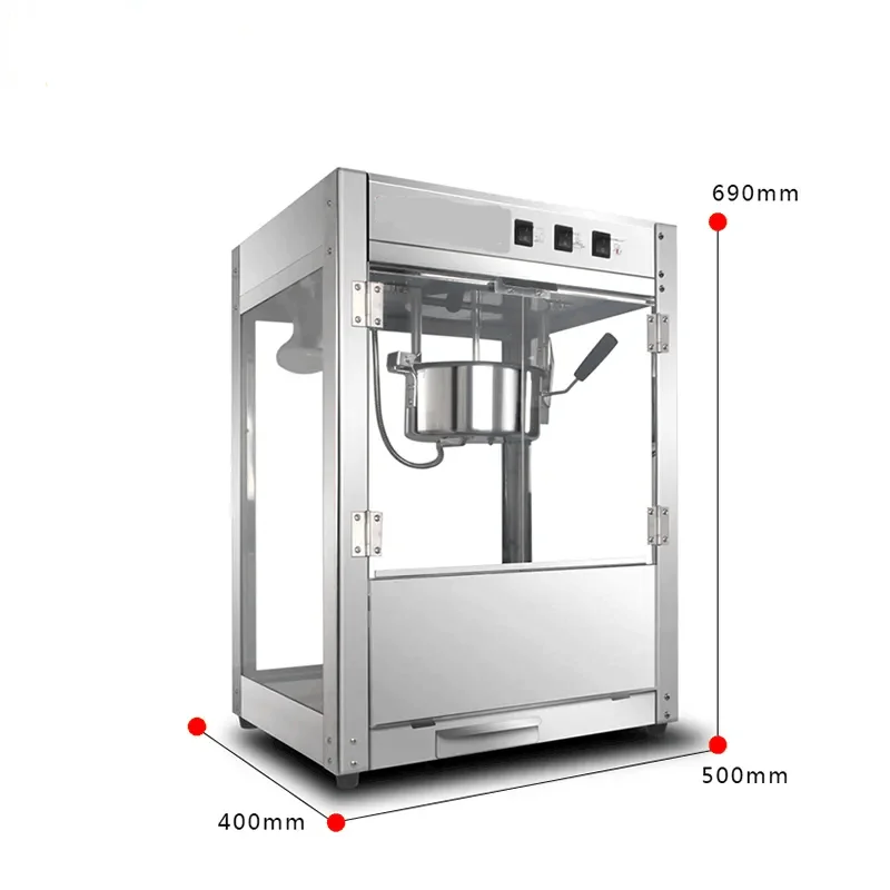 Commercial Stainless Steel Hot Air Automatic Popcorn Maker Machine Popcorn Machine