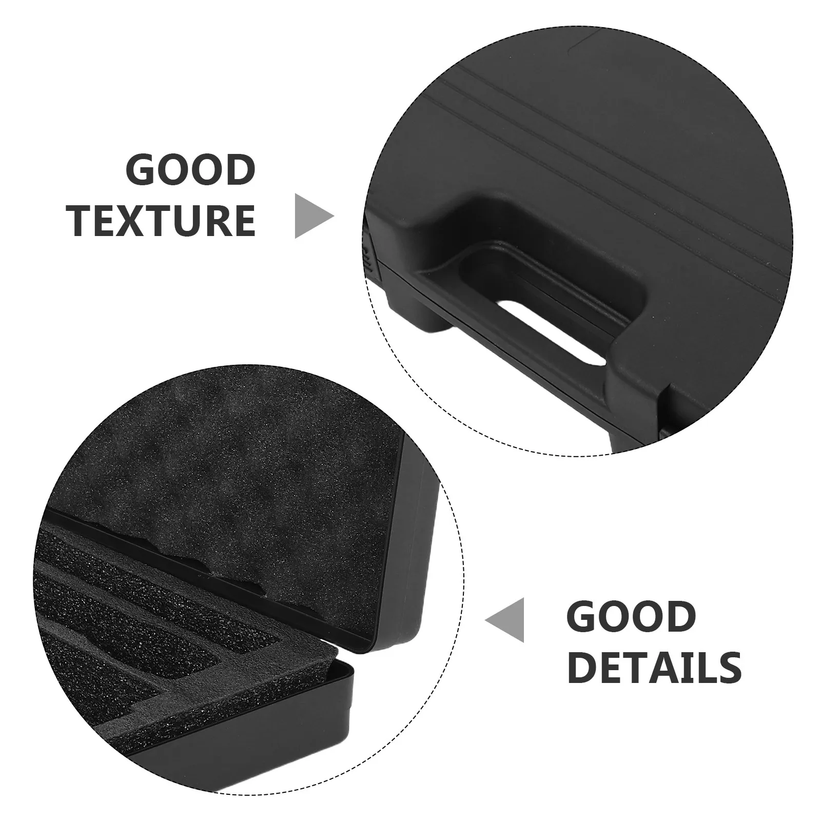 콘덴서 마이크용 헤비듀티 플라스틱 마이크 케이스 넓은 내부 공간 인체공학적 손잡이 충격 방지 휴대용 스튜디오 야외용
