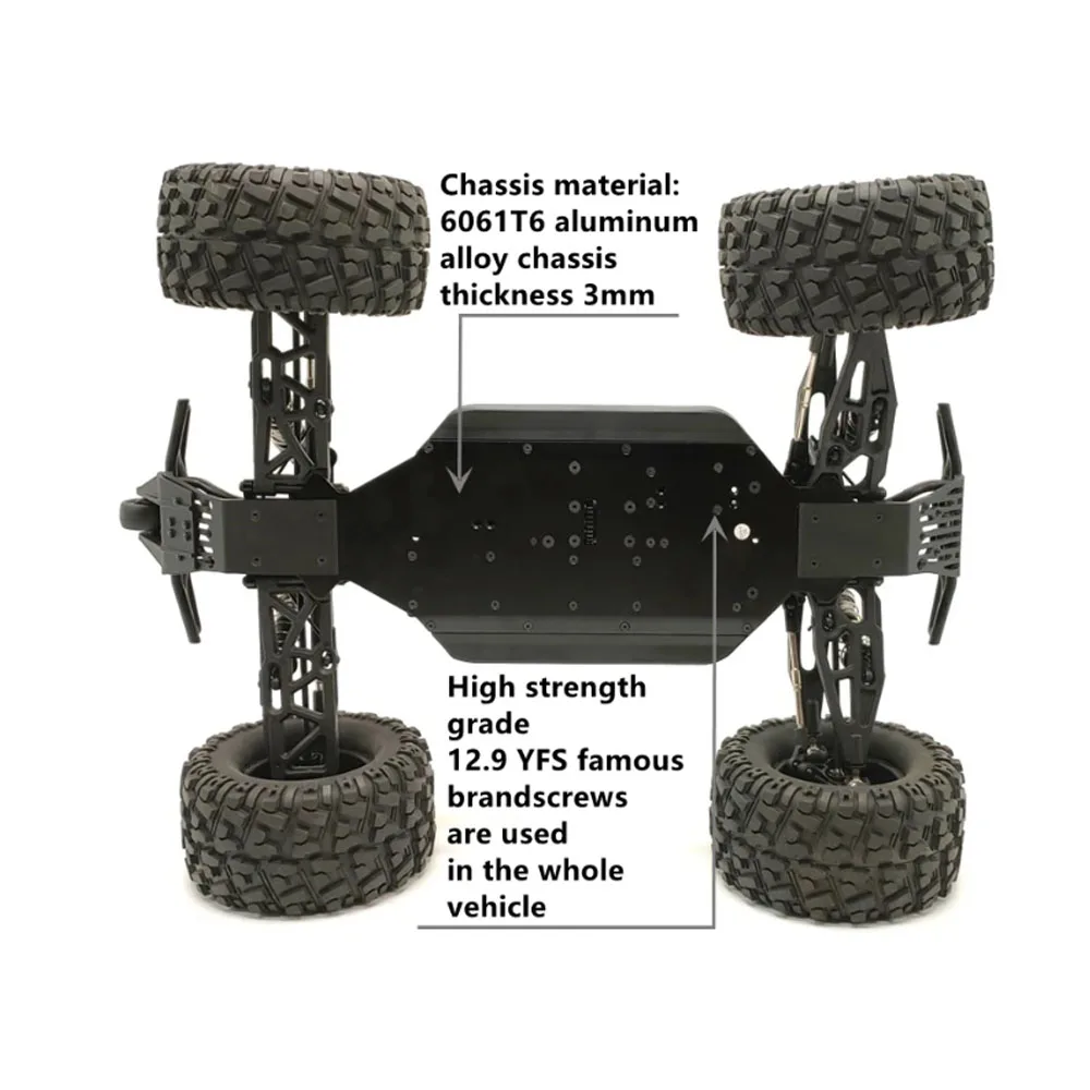 FSR Sharks 1/8 6S Monster truck RC Car 2.4G Brushless High-speed Remote Control Off-road Racing Vehicle for Kids Toys Adults 6