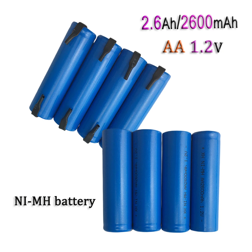 AA 1.2V 2600mAh/2.6Ah  NI-MH Rechargeable Battery Suitable  For MP3 RC Toys LED Flashligh